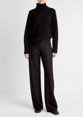 Italian Wool-Blend High-Waist Bias Pant in Trousers | VINCE Women