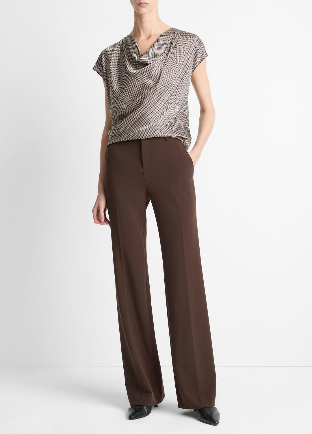 Mid-Rise Tailored Flare Pant in Trousers | VINCE Women