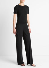 Colette High-Rise Crepe Bias Pant in Trousers | VINCE Women