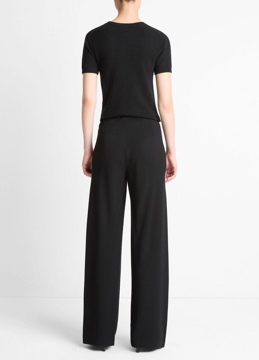 Colette High-Rise Crepe Bias Pant in Trousers | VINCE Women