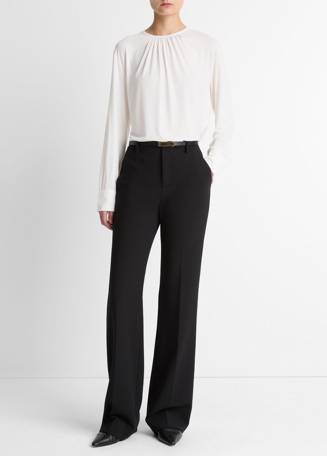 Mid-Rise Tailored Flare Pant in Trousers | VINCE Women
