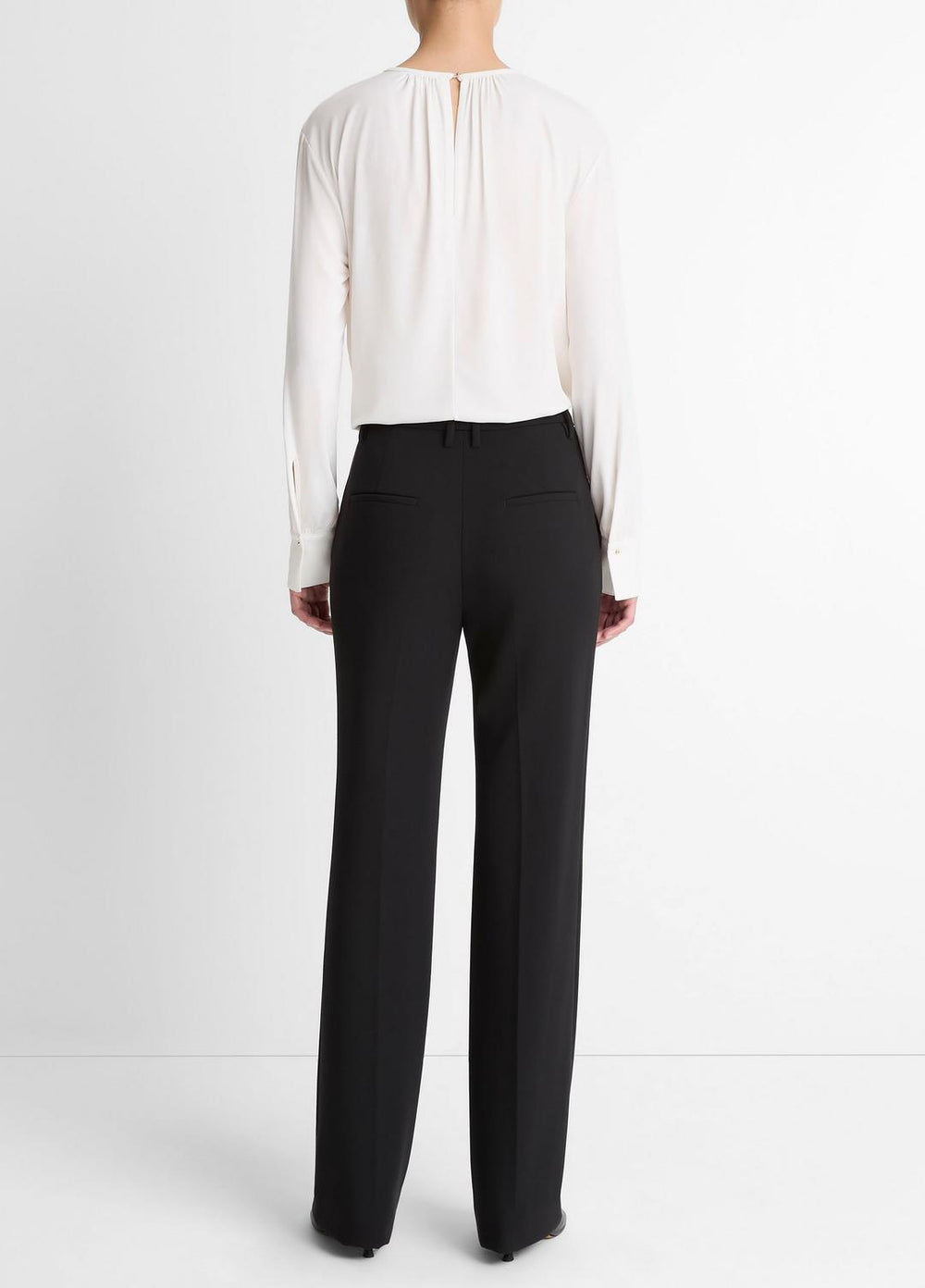 Mid-Rise Tailored Flare Pant in Trousers | VINCE Women