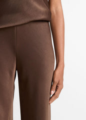Colette High-Rise Fluid Satin Bias Pant in Trousers | VINCE Women