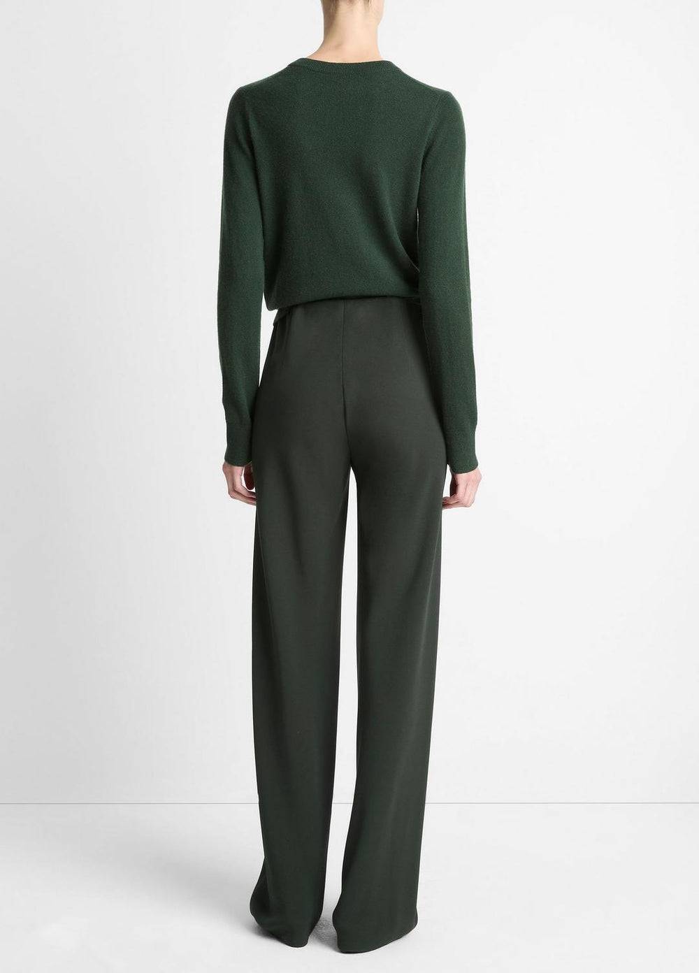 Colette High-Rise Crepe Bias Pant in Trousers | VINCE Women