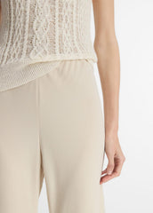 Colette High-Rise Crepe Bias Pant in Trousers | VINCE Women