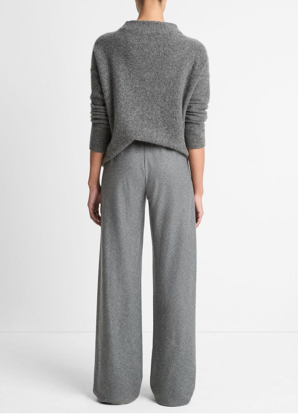Italian Wool-Blend High-Waist Bias Pant in Trousers | VINCE Women