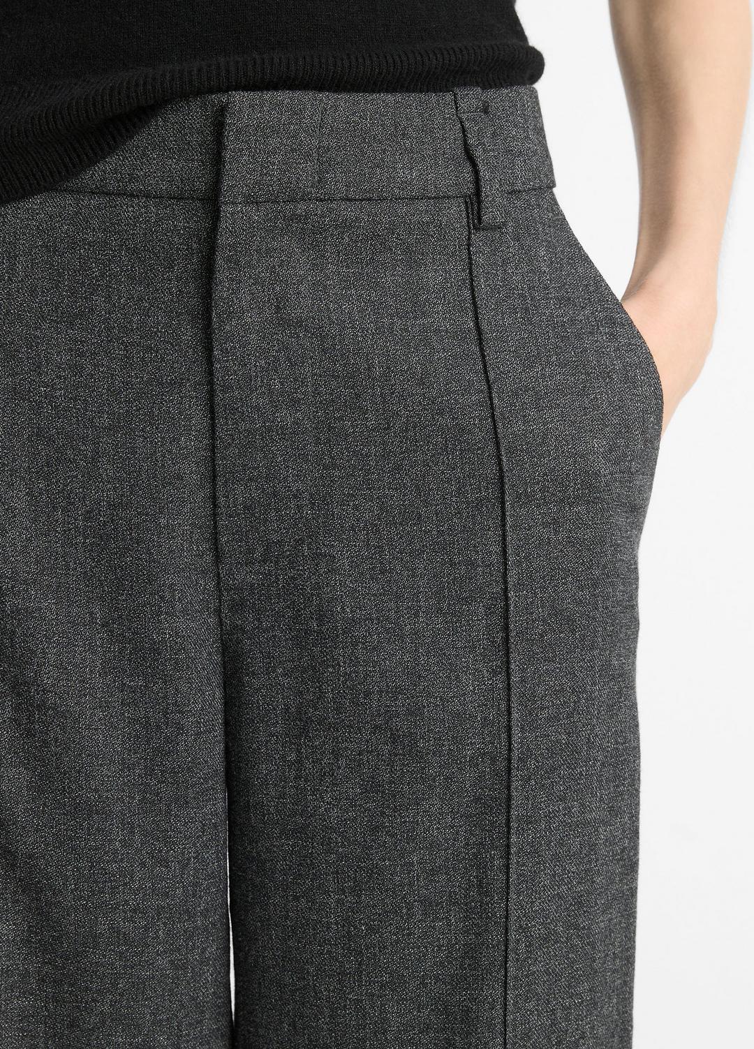 Italian Jaspe Pintuck High-Waist Wide-Leg Pant in Wide Leg | VINCE Women