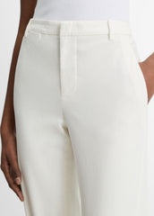 Avery Mid-Rise Italian Stretch-Cotton Chino Pant in Trousers | VINCE Women