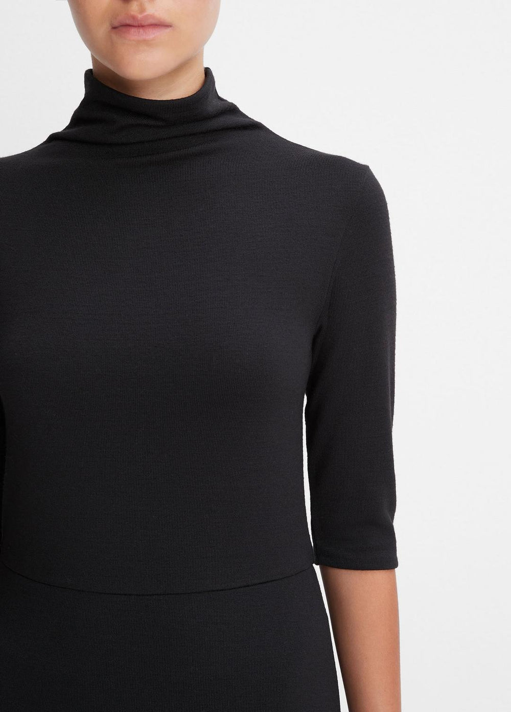 Elbow-Sleeve Turtleneck Dress in Dresses | VINCE Women