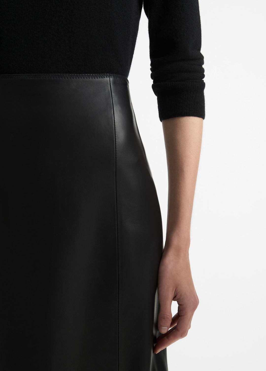Leather Straight Skirt in Skirts | VINCE Women