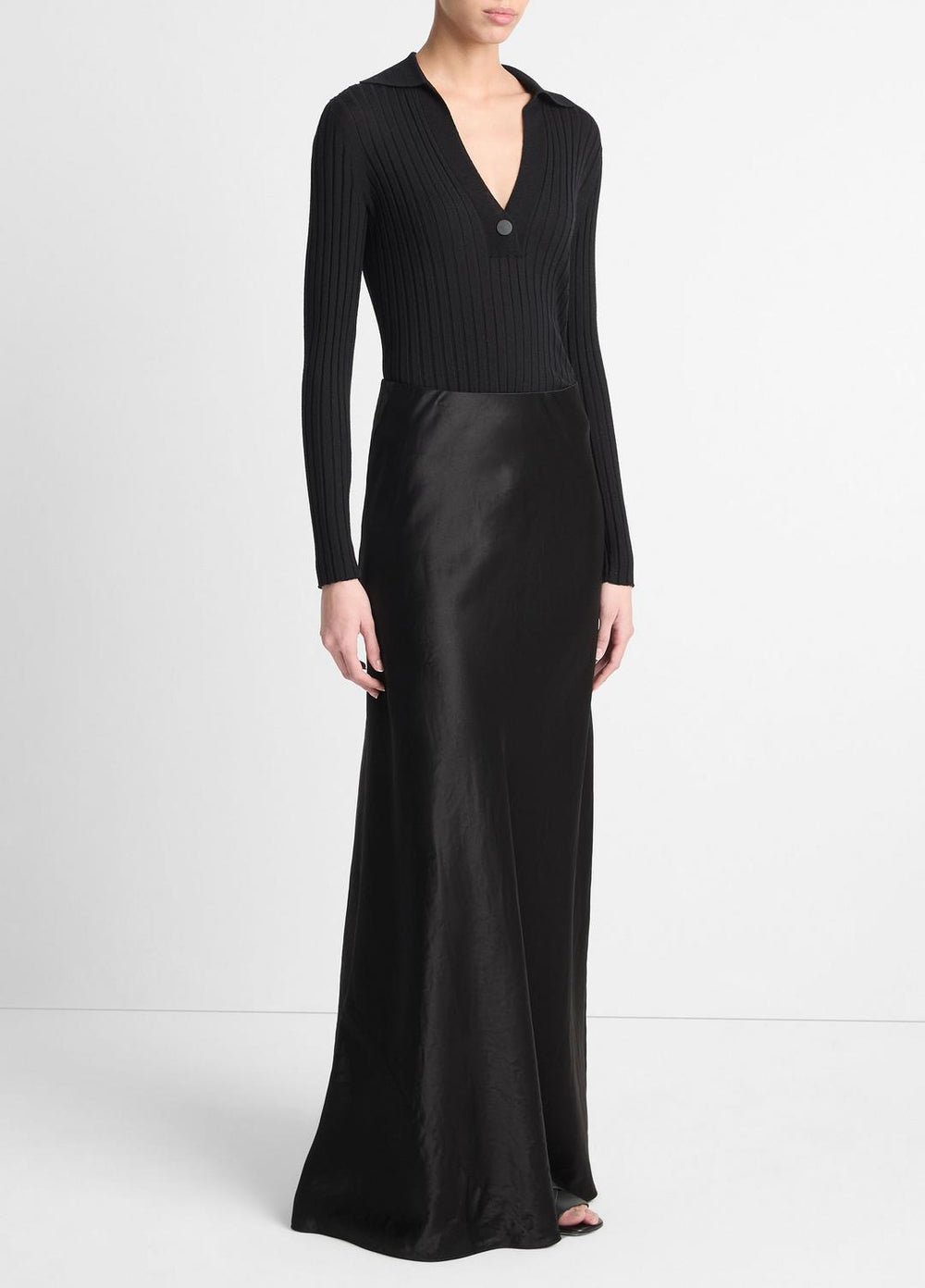 Satin Maxi Skirt in Skirts | VINCE Women