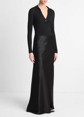 Satin Maxi Skirt in Skirts | VINCE Women