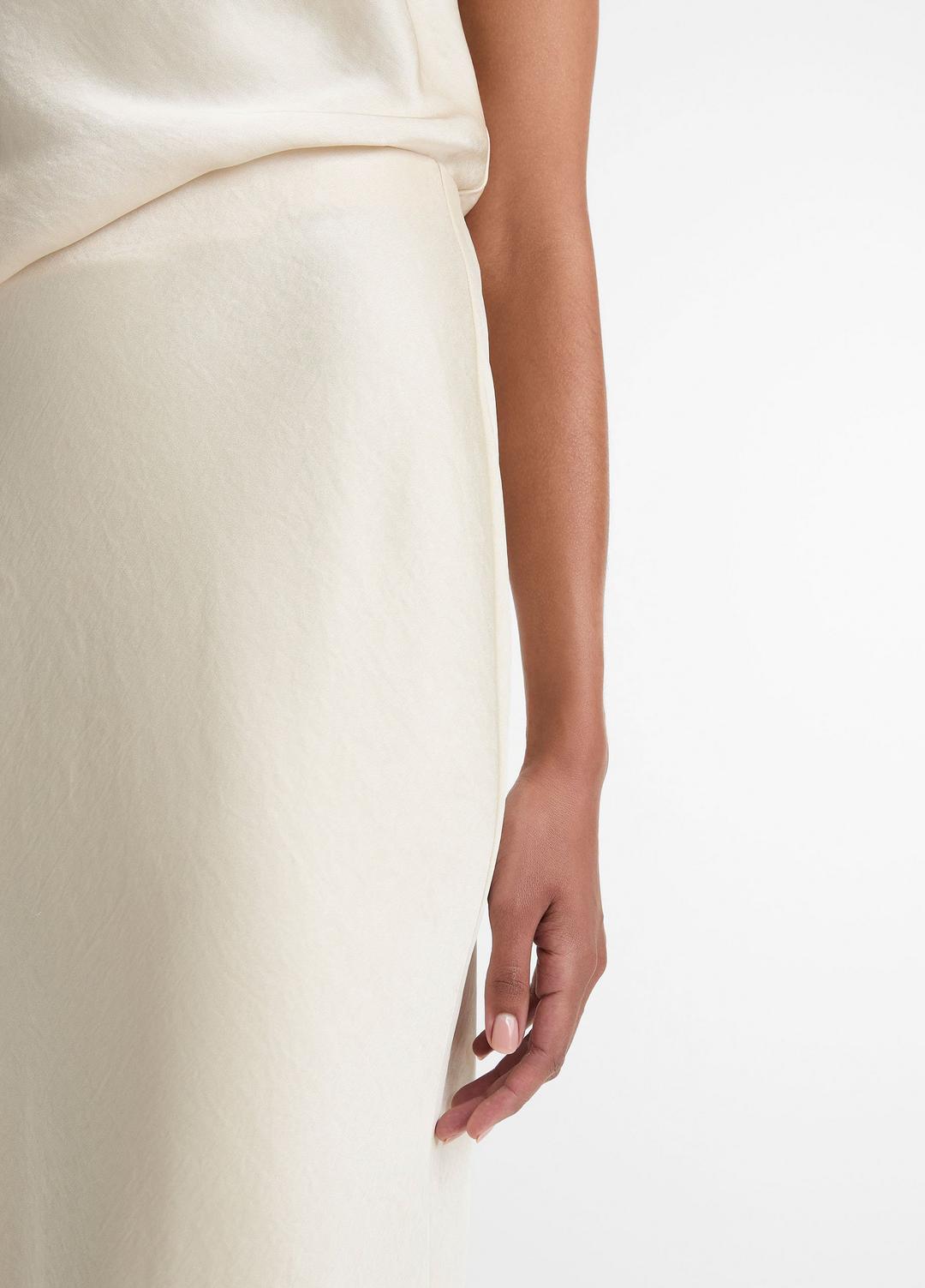 Satin Bias Column Skirt in Skirts | VINCE Women