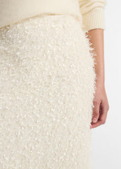 Feathery-Fringe Knee Skirt in Skirts | VINCE Women