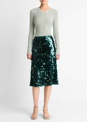 Paillette Bias Skirt in Skirts | VINCE Women