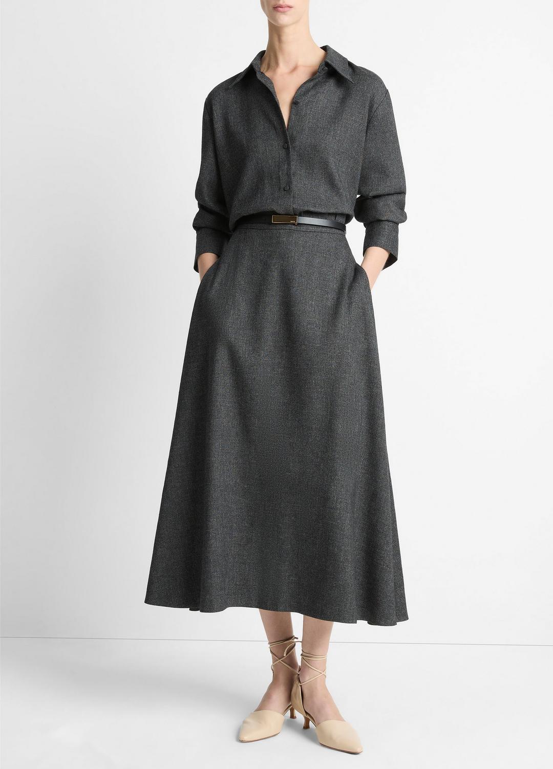 Italian Jaspe Full Skirt in Skirts | VINCE Women