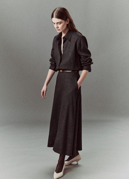 Italian Jaspe Full Skirt in Skirts | VINCE Women