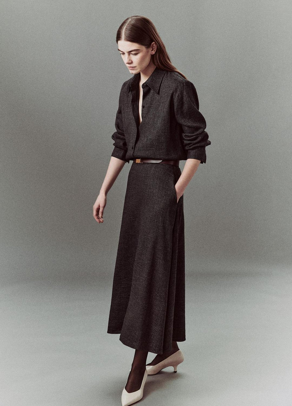 Italian Jaspe Full Skirt in Skirts | VINCE Women