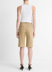 Italian Stretch-Cotton Chino Short in Shorts | VINCE Women