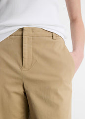 Italian Stretch-Cotton Chino Short in Shorts | VINCE Women