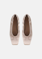 Darla Satin Ballet Flat in Loafers & Flats | VINCE Women