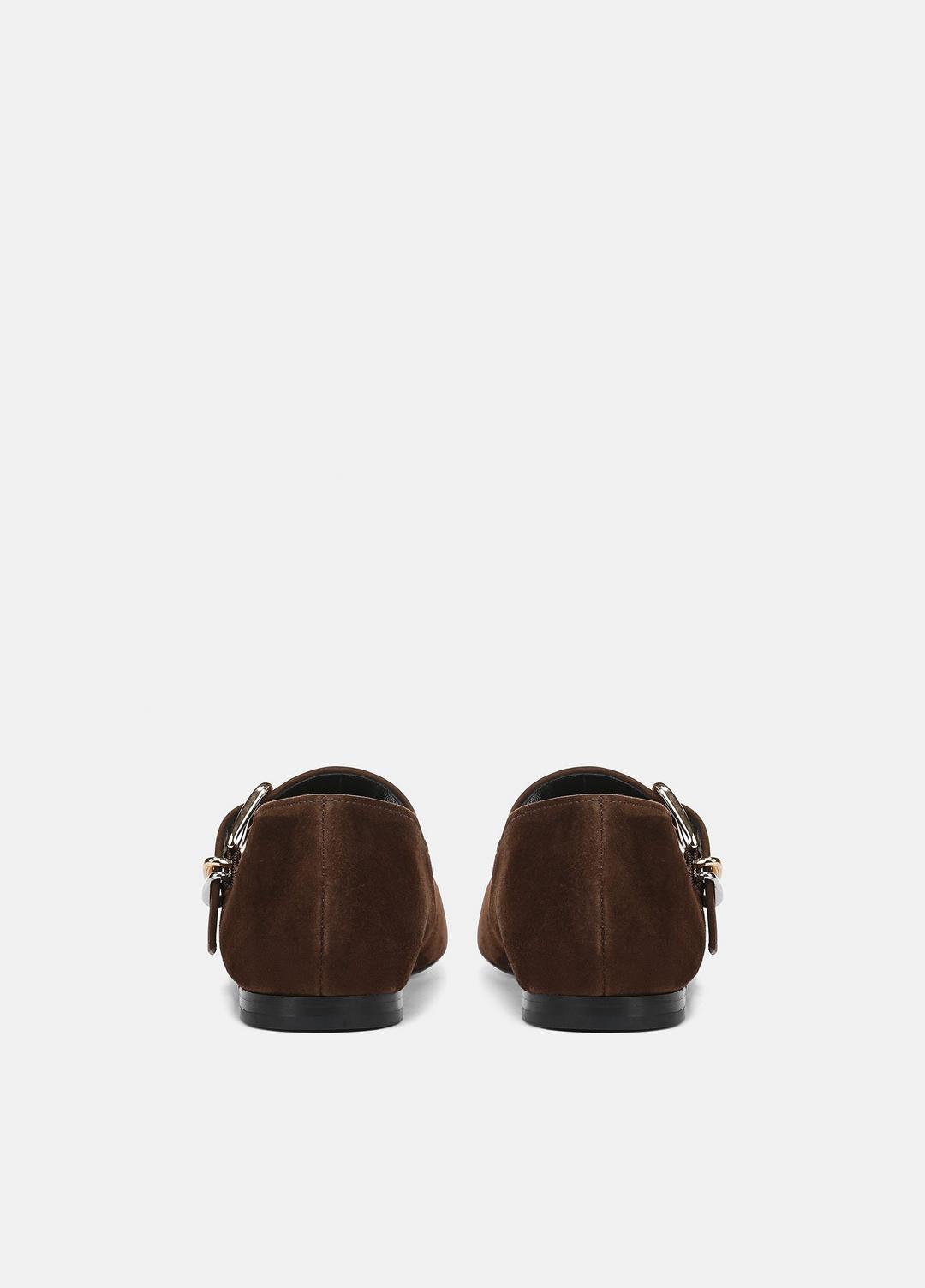 Daniela Suede Mary Jane Flat in Loafers & Flats | VINCE Women