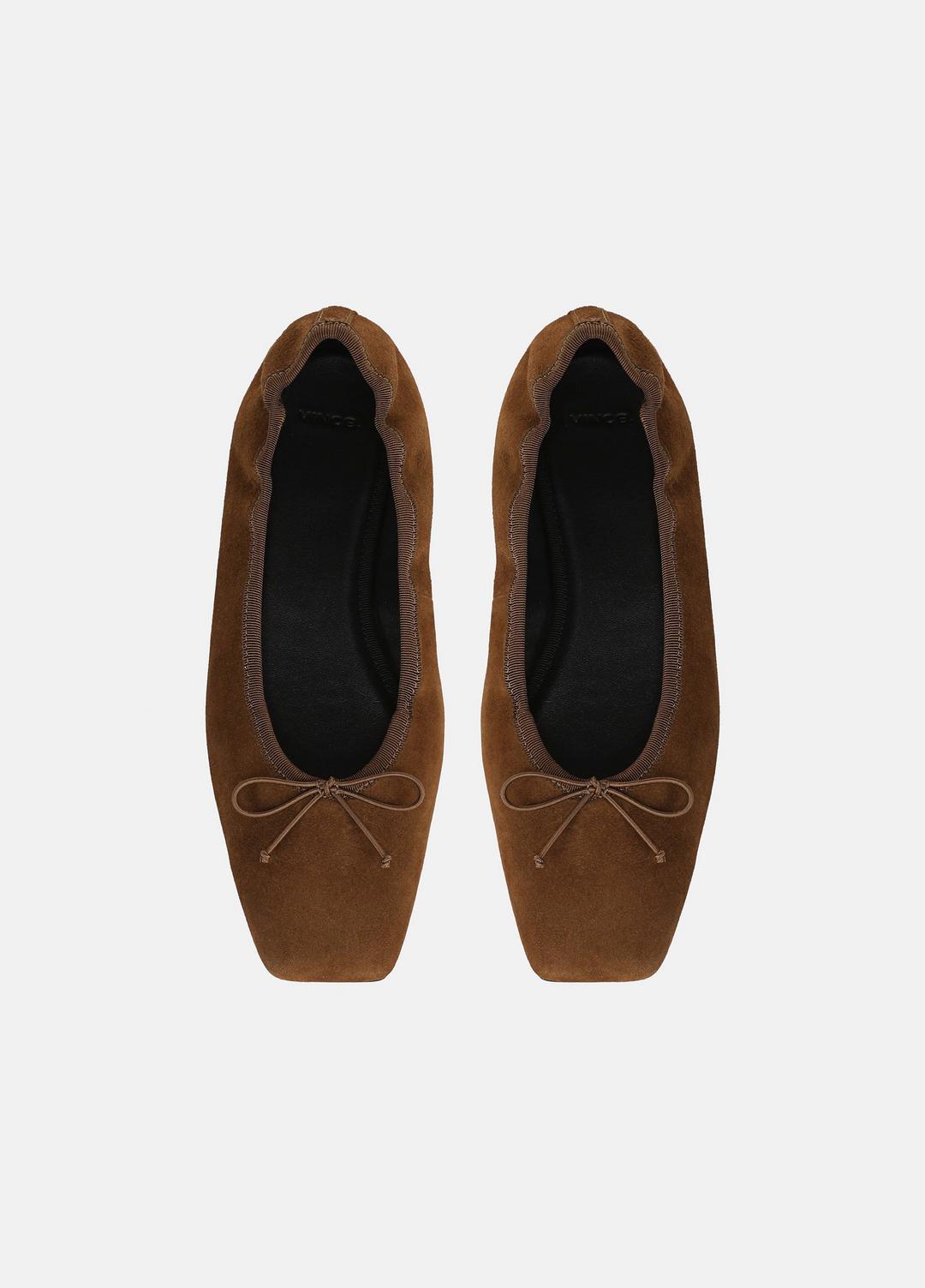 Darla Suede Ballet Flat in Loafers & Flats | VINCE Women