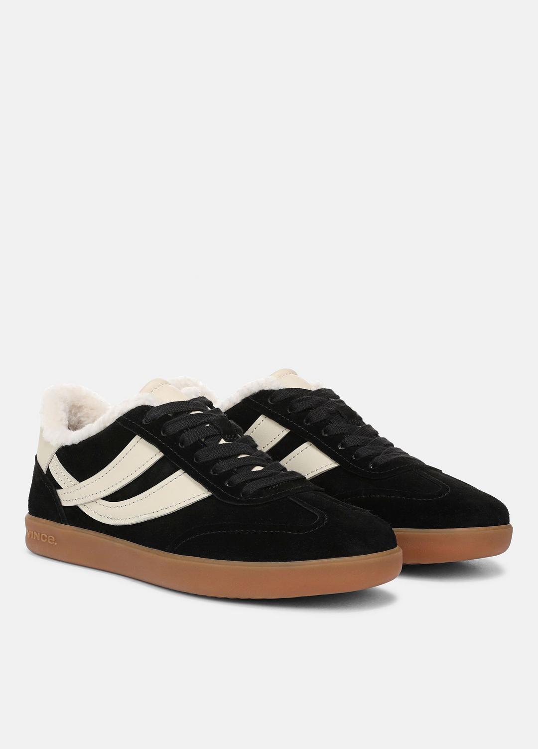 Oasis Suede & Shearling Sneaker in Sneakers | VINCE Women