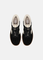 Oasis Suede & Shearling Sneaker in Sneakers | VINCE Women