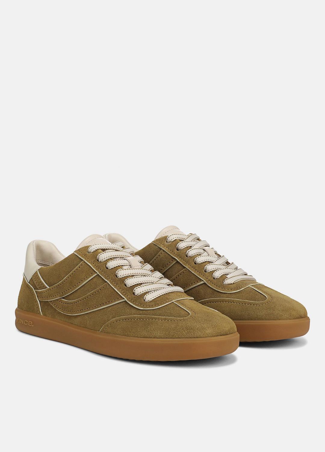 Oasis Contrast-Edge Suede Sneaker in Sneakers | VINCE Women