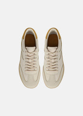 Oasis Contrast-Edge Leather & Suede Sneaker in Sneakers | VINCE Women