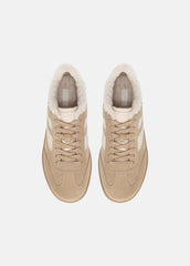 Oasis Suede & Shearling Sneaker in Sneakers | VINCE Women