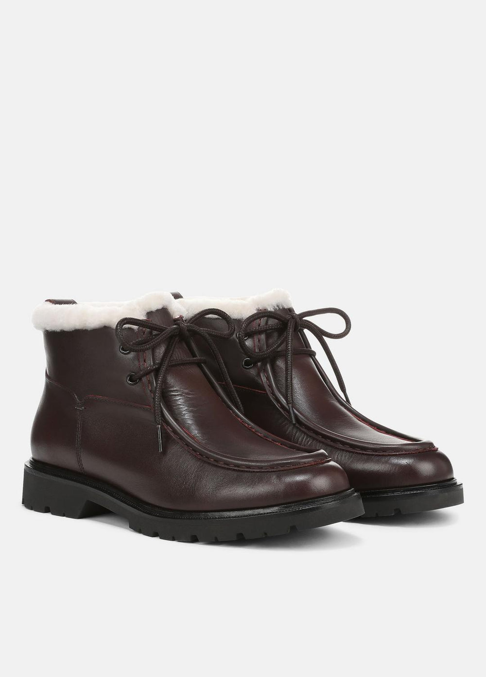 Sierra Shearling-Lined Lug-Sole Boot in Boots | VINCE Women