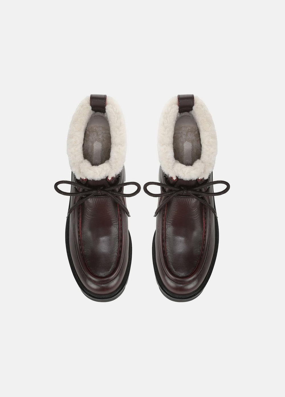 Sierra Shearling-Lined Lug-Sole Boot in Boots | VINCE Women