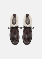 Sierra Shearling-Lined Lug-Sole Boot in Boots | VINCE Women