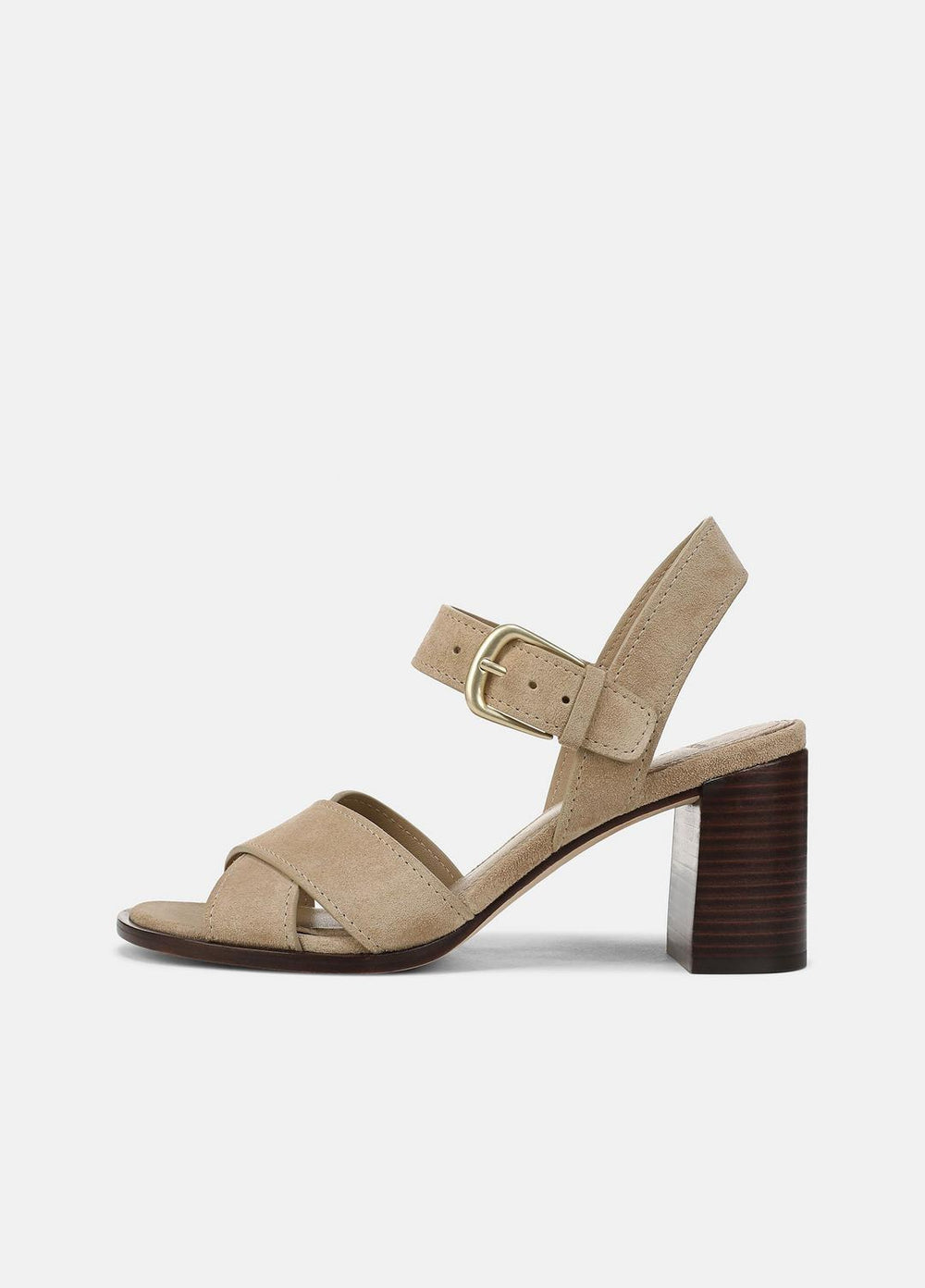 Salma Suede Heeled Sandal in Heels | VINCE Women