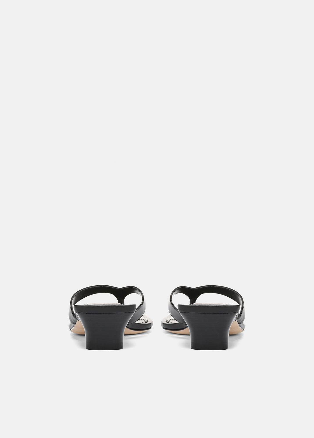 San Juan Leather Heeled Thong Sandal in Heels | VINCE Women