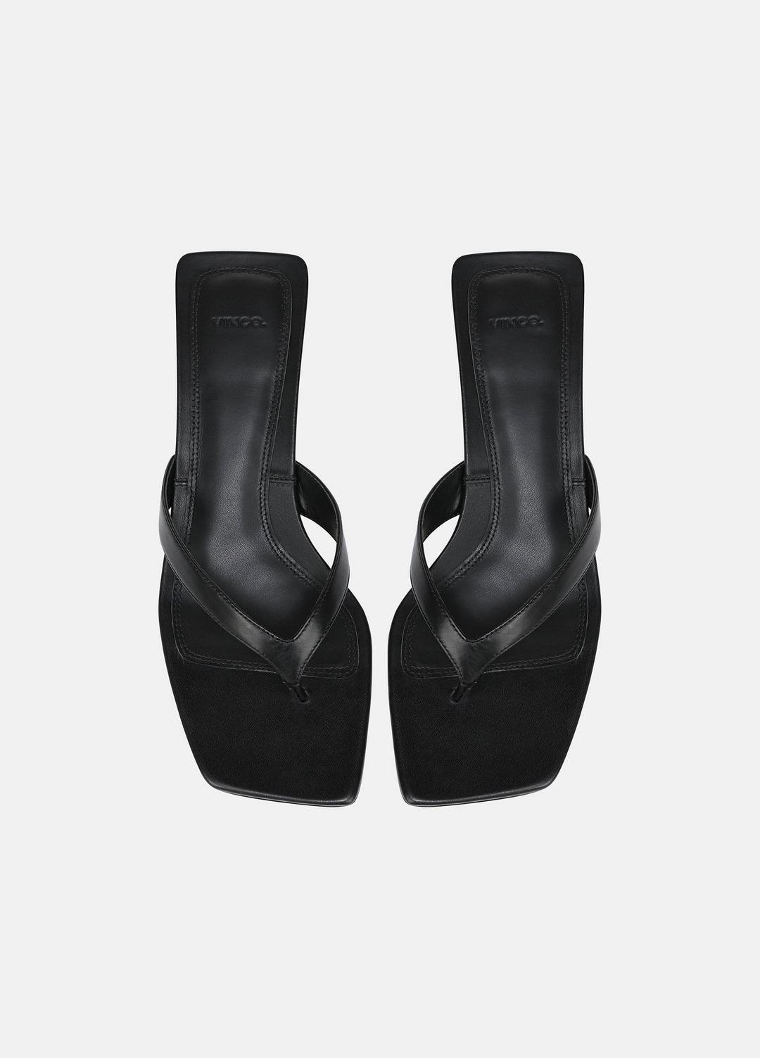 San Juan Leather Heeled Thong Sandal in Heels | VINCE Women