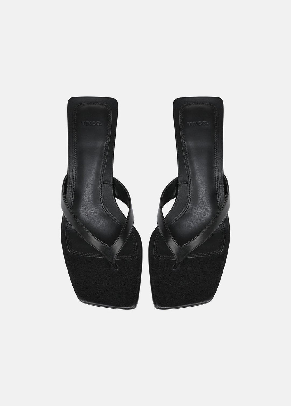 San Juan Leather Heeled Thong Sandal in Heels | VINCE Women