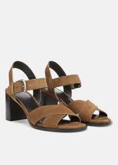 Salma Suede Heeled Sandal in Heels | VINCE Women