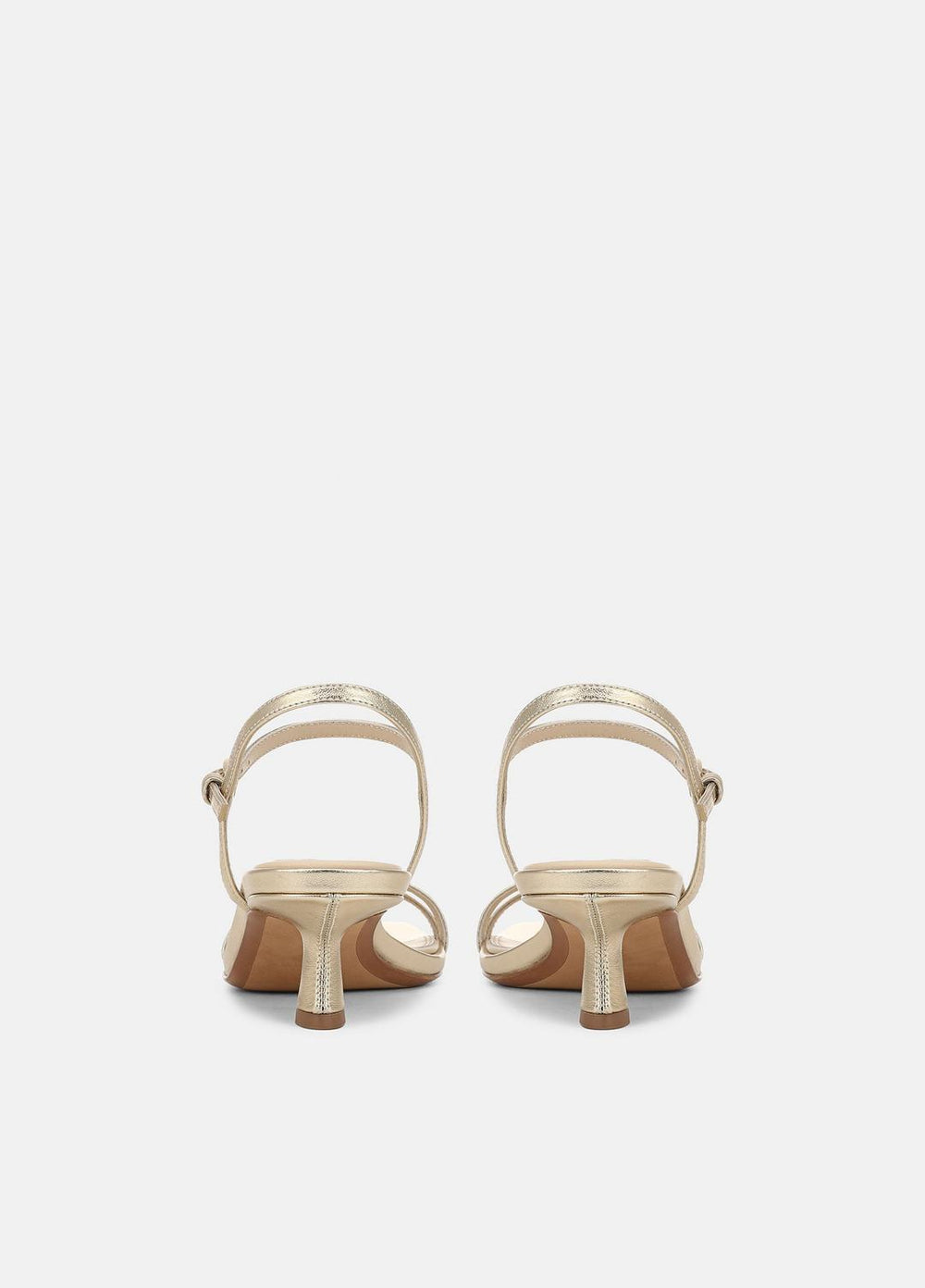 Tilda Metallic Leather Heeled Sandal in Heels | VINCE Women