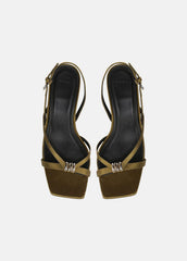 Tali Satin Slingback Sandal in Heels | VINCE Women