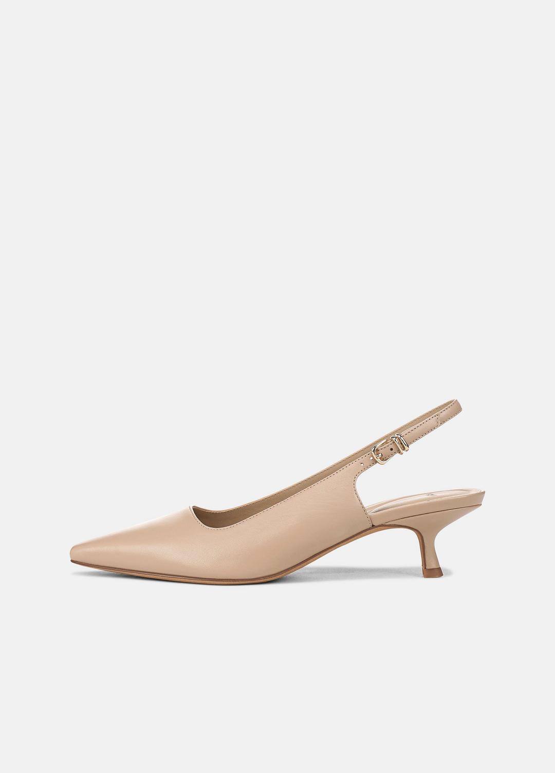 Sabra Leather Slingback Heel in Heels | VINCE Women