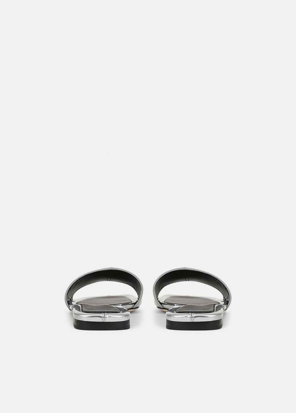 Valeria Metallic Leather Slide Sandal in Sandals | VINCE Women
