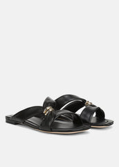 Vilma Leather Slide Sandal in Sandals | VINCE Women