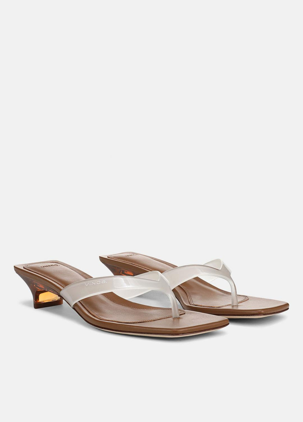 San Juan Jelly Heeled Thong Sandal in Sandals | VINCE Women
