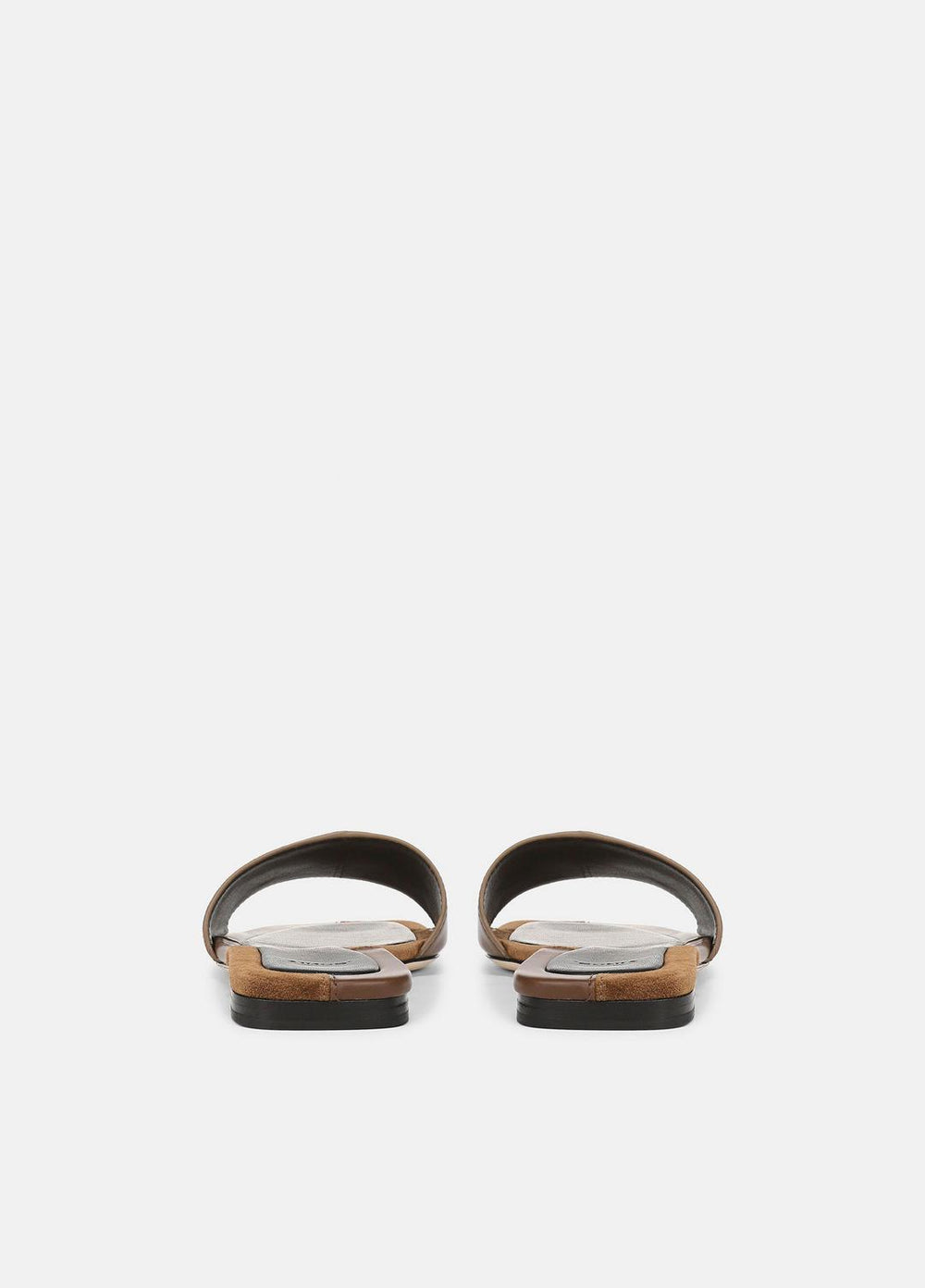 Valeria Leather & Suede Slide Sandal in Sandals | VINCE Women