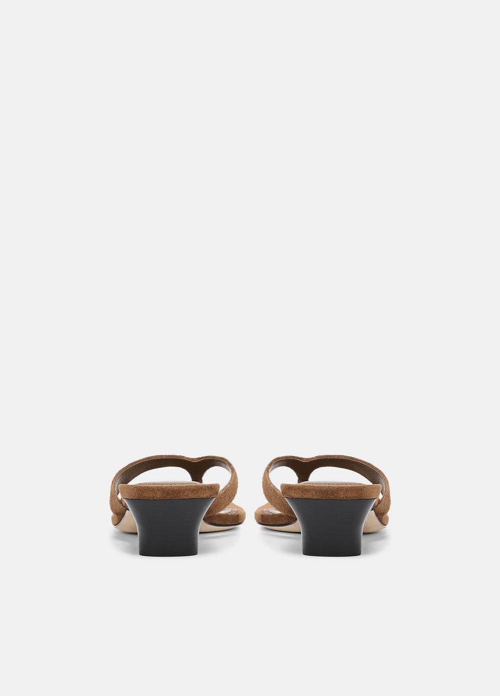 San Juan Suede Heeled Thong Sandal in Sandals | VINCE Women