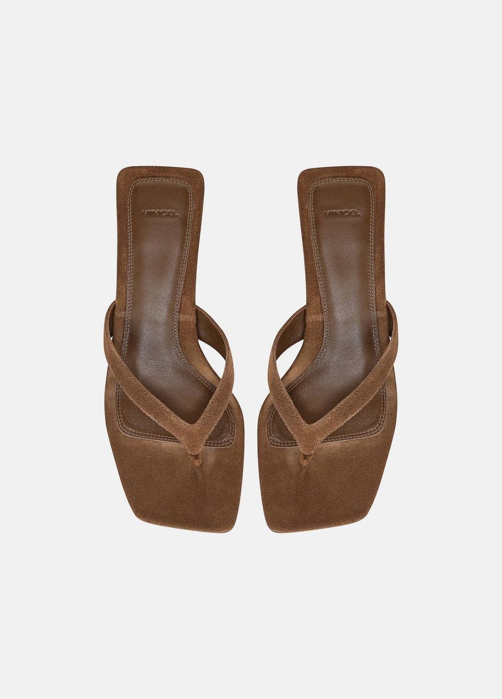 San Juan Suede Heeled Thong Sandal in Sandals | VINCE Women