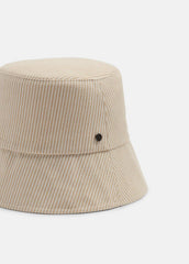 Stripe Cotton Canvas Bucket Hat in Scarves & Hats | VINCE Women